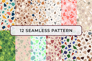 Colorful Terrazzo Seamless Pattern
