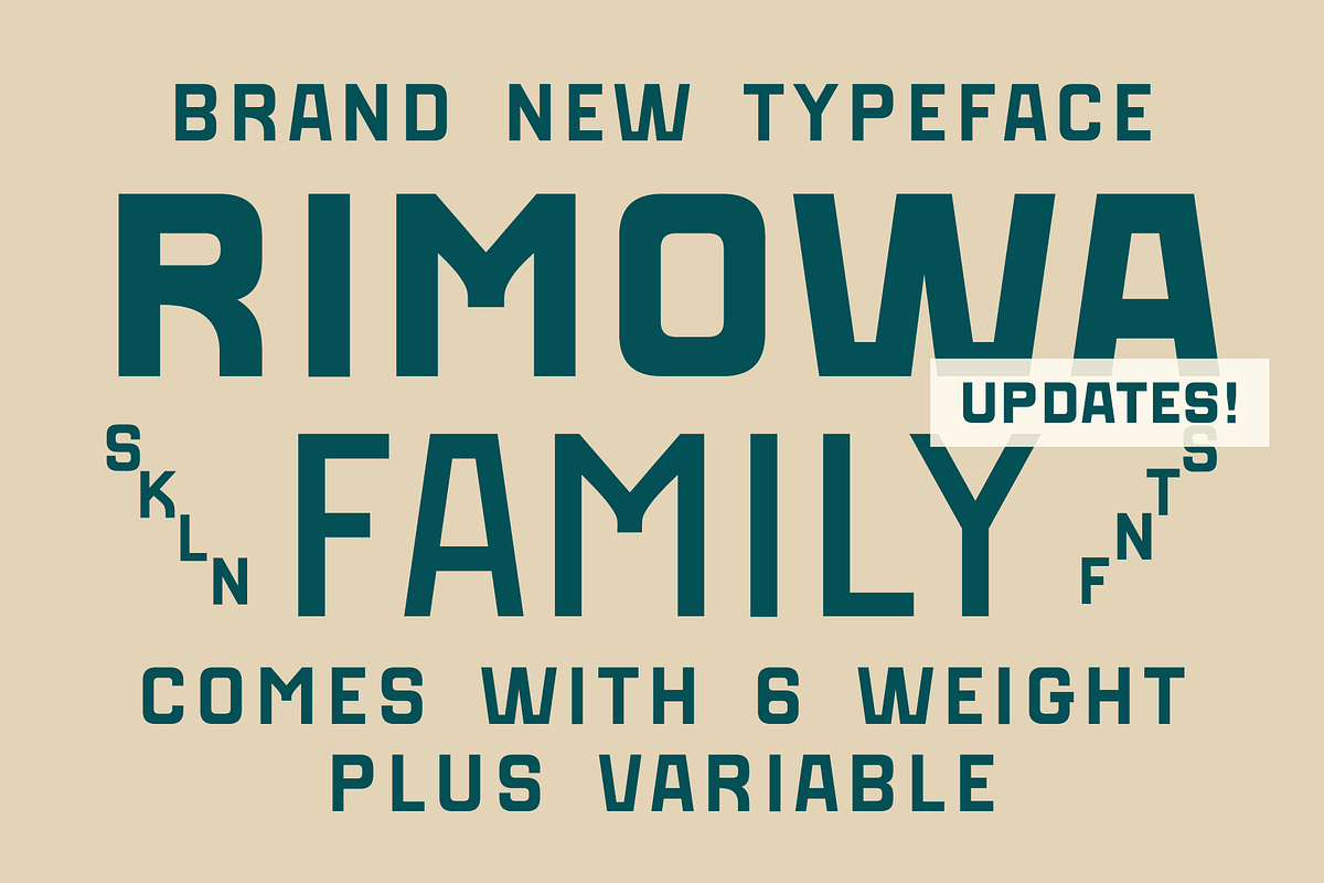 SFC Rimowa Family, a Sans Serif Font by Skilline Supply Co. (Photo 8 of 8)