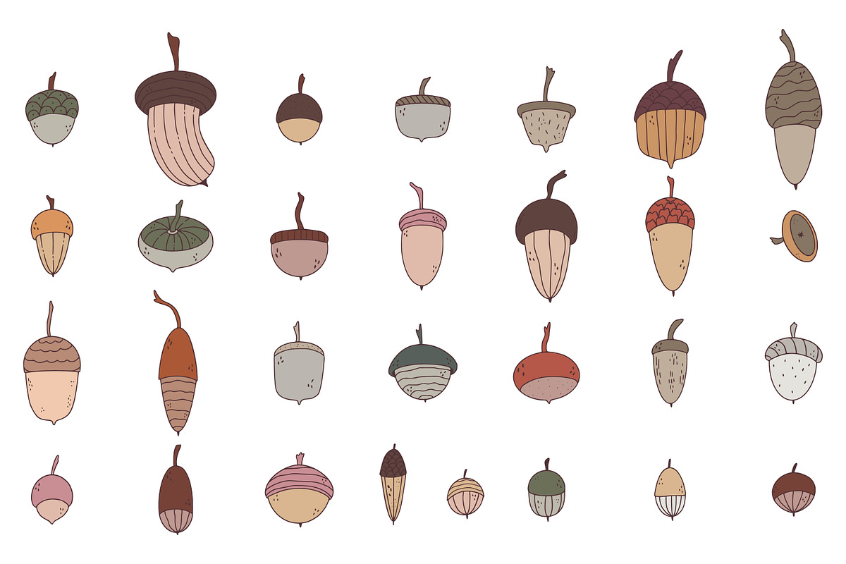 FALL DOODLES. EPS, PNG., an Illustration by Sentimental postman (Photo 6 of 14)