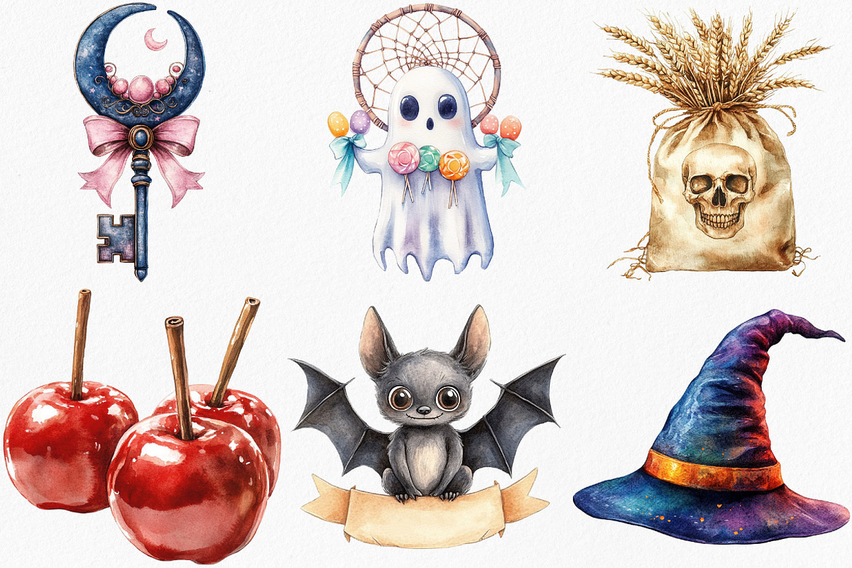 Boho Halloween Trick or Treat, an Illustration by Canvas Craft (Photo 2 of 8)