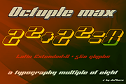 Octuple max -2 fonts-, a Sans Serif Font by deFharo (Thumbnail 6 of 8)