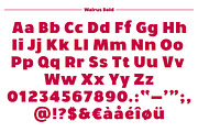 Walrus Bold font (OpenType version), a Sans Serif Font by Studio Dot by dot (Thumbnail 3 of 5)