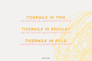 TIGERMILK Handpainted Cutiepie Font