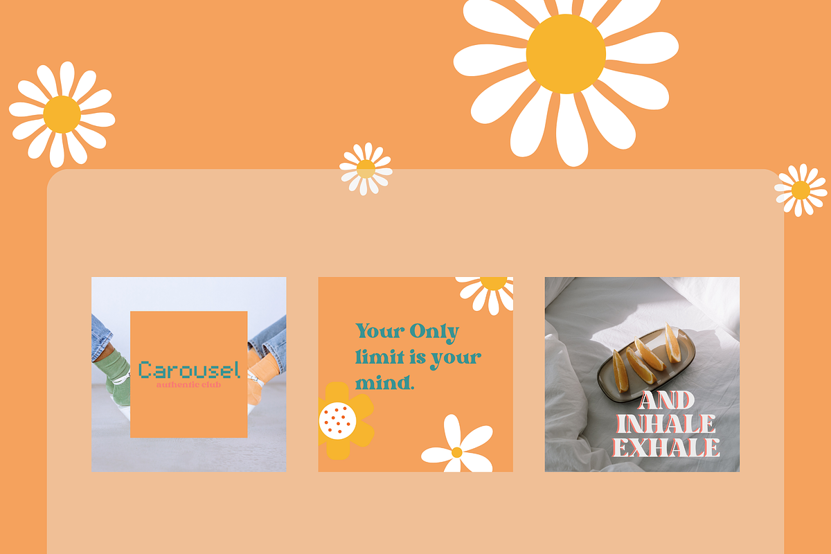 Retro + Colorful Canva Template, a Social Media Template by Moodwave Studio (Photo 6 of 10)