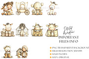 Cowgirl Baby Shower Clipart Set, a Decorative Illustration by Nicole Branger Art (Thumbnail 10 of 23)