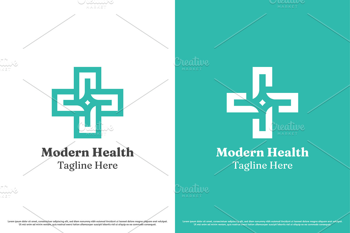 Modern Health Logo Design Template, a Branding & Logo Template by Morvana Crew (Photo 1 of 2)