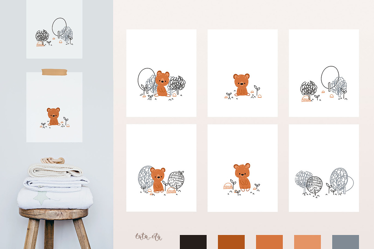 Little bear!, an Animal Illustration by tata_ota (Photo 4 of 12)