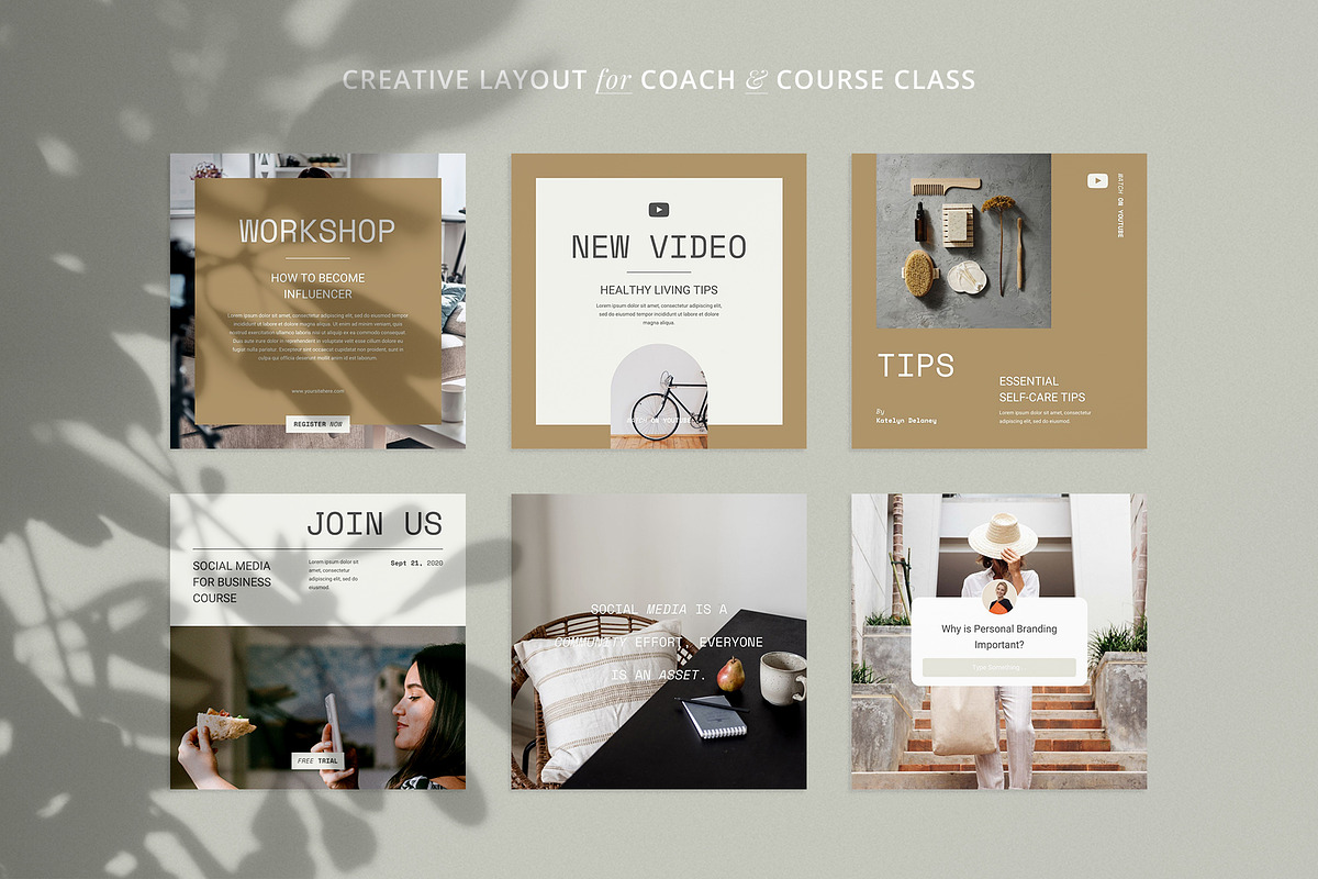 Influencer Instagram Pack | PS CANVA, a Social Media Template by Visuel Colonie® (Photo 6 of 18)