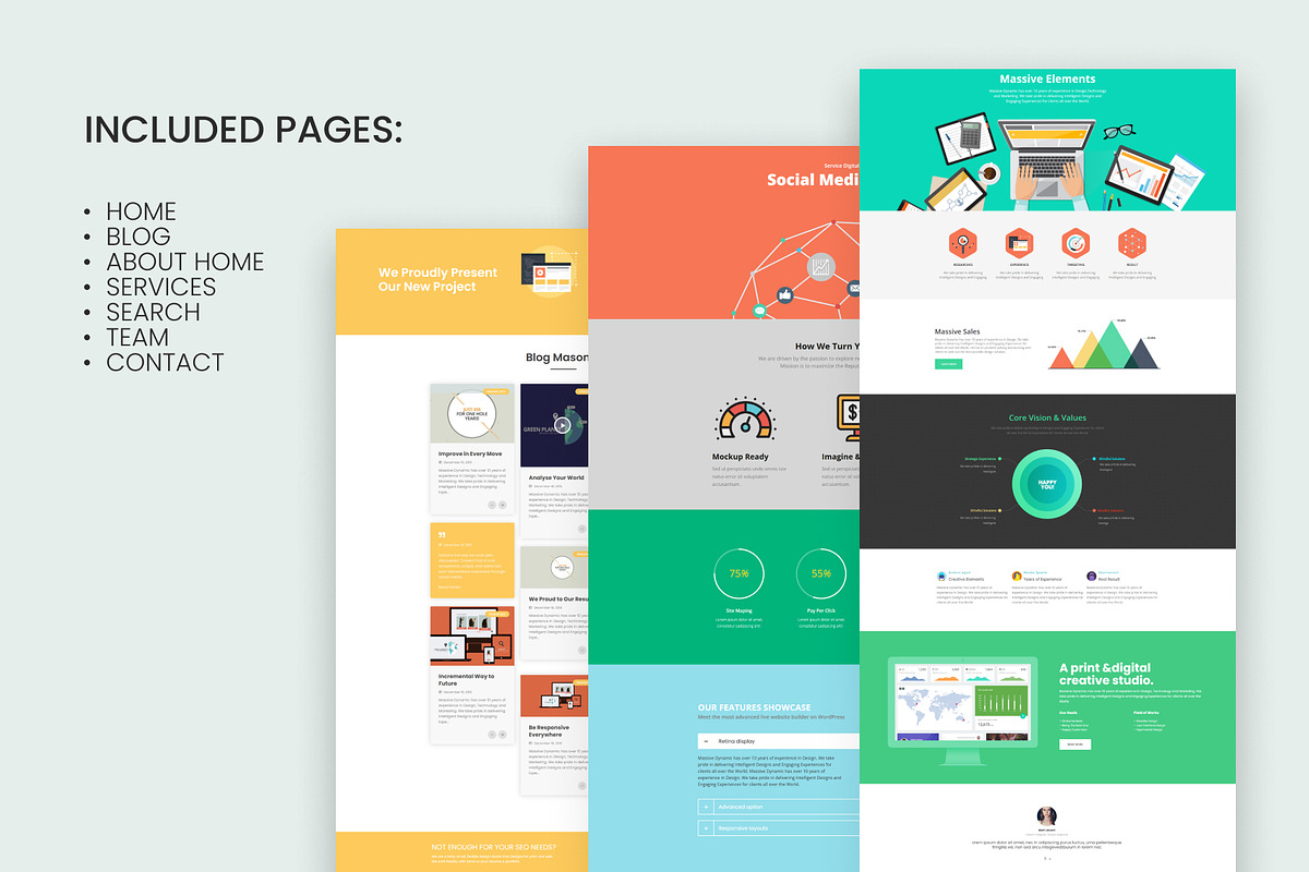Business & Agency WordPress Theme, a WordPress Template by Pixflow (Photo 3 of 12)