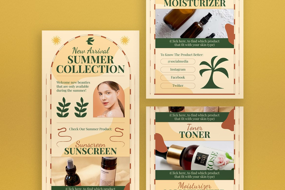 Brown Boho Summer Email Newsletter, an Email Template by graphicook (Photo 3 of 6)