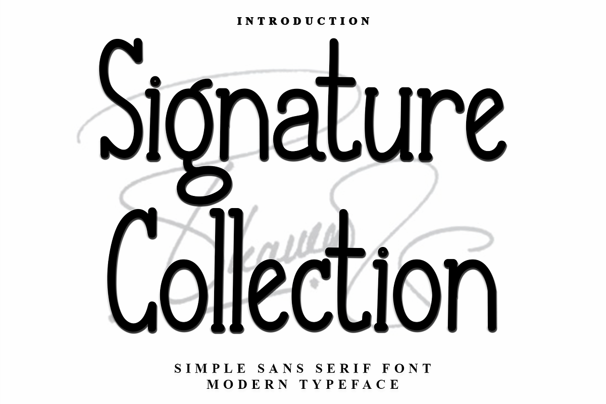 Signature Collection, a Sans Serif Font by InermediaSTUDIO (Photo 1 of 8)