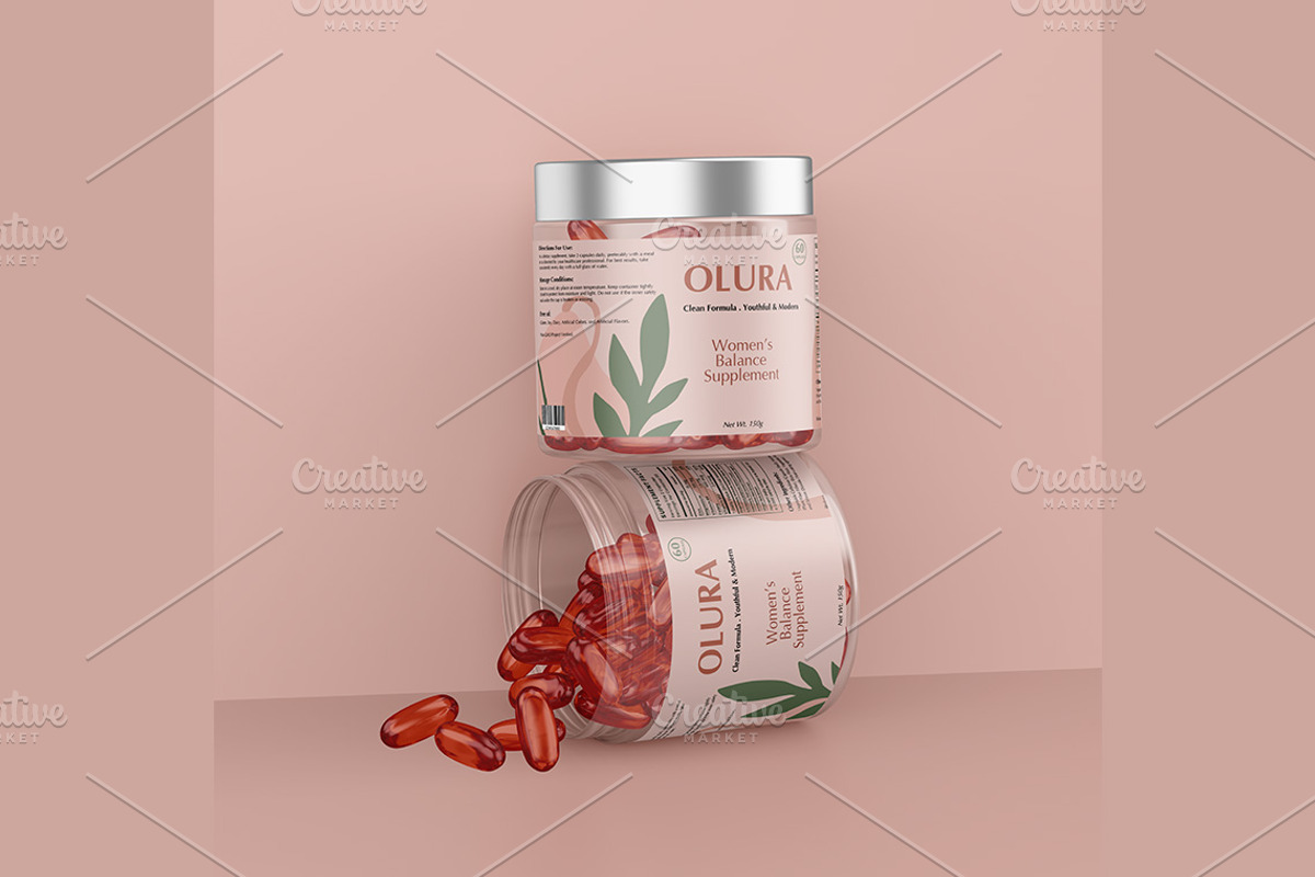 Gummies Jar Mockup Set, a Packaging Mockup by Mockups Planet (Photo 3 of 5)