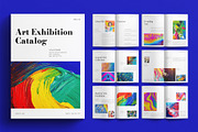 Art Exhibition Catalog Template, a Brochure Template by E-Type (Thumbnail 1 of 7)