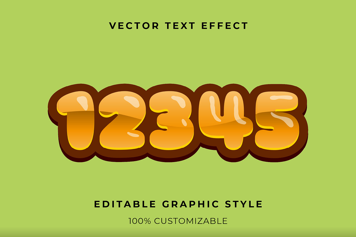 Glossy Bubble Cartoon Text Effect preview 2