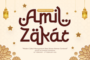 Barakah - Arabic Style Display Font, a Symbol Font by TokoPress (Thumbnail 2 of 15)
