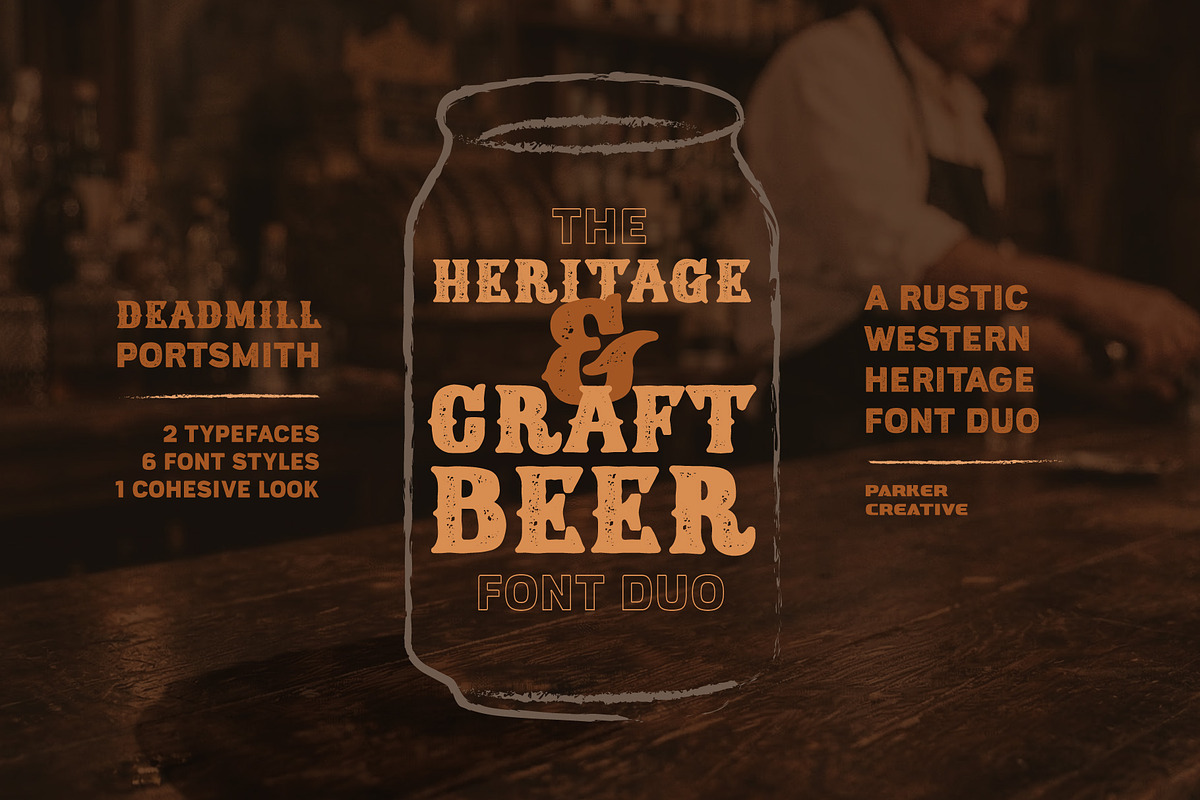Rustic Craft Beer Font Duo, a Serif Font by Parker Creative (Photo 9 of 9)