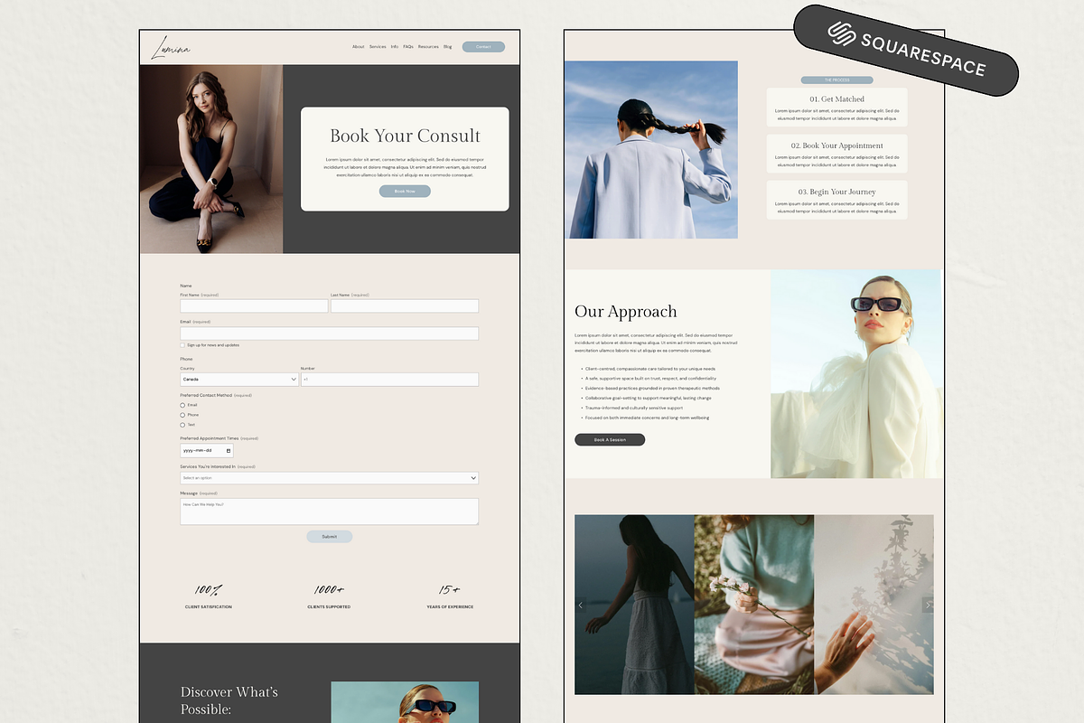 Squarespace Website Template Blue, a Squarespace Template by Breah Designs (Photo 4 of 10)
