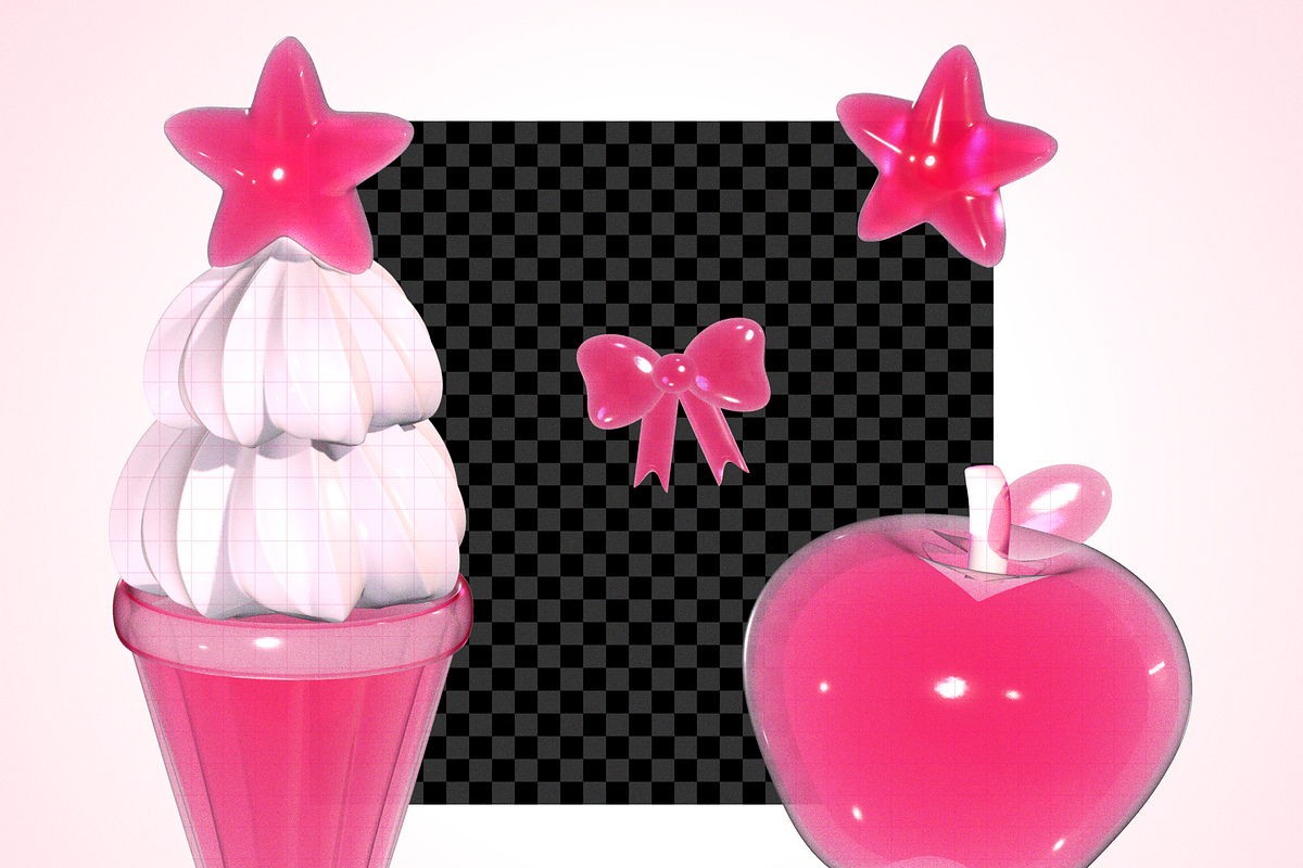 Y2K 3D Sweet Jelly Collection, an Object Graphic by JaoGam (Photo 5 of 8)