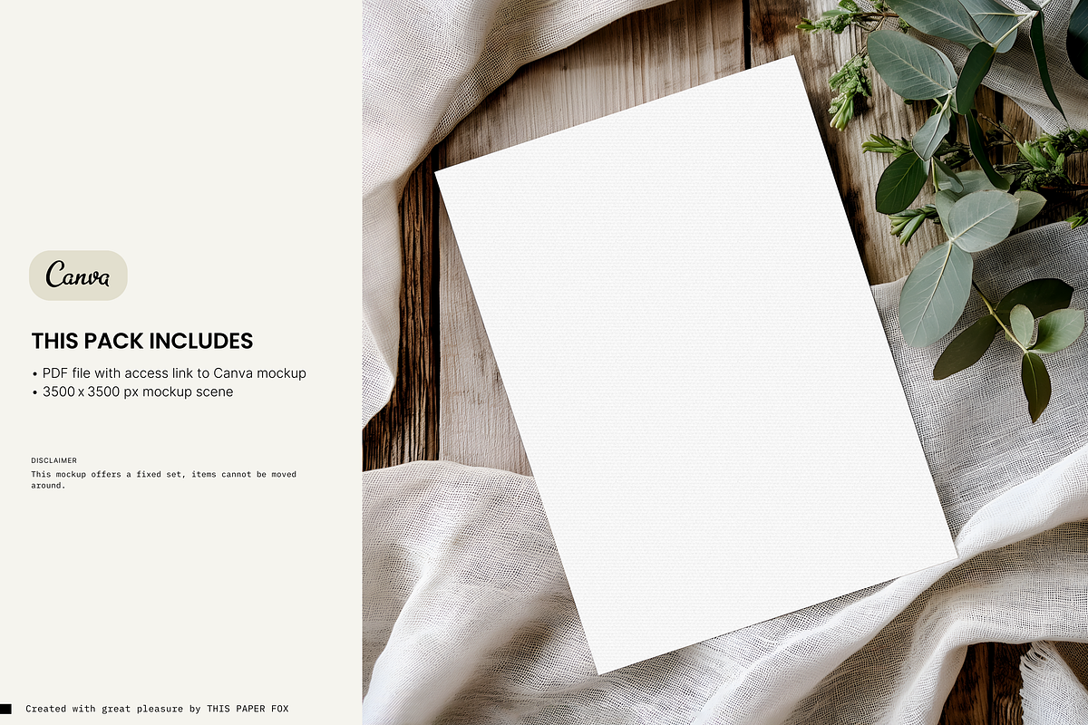 Invitation Card Mockup・Erna ², a Product Mockup by This Paper Fox (Photo 4 of 5)