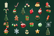 Christmas 3D Icon Pack, an Object 3D Model by Laimmilka (Thumbnail 4 of 4)