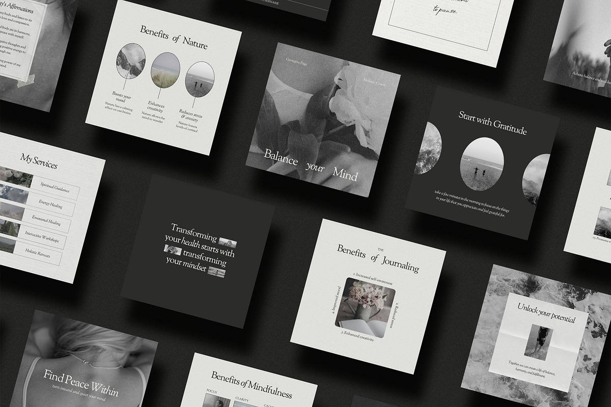 Holistic Coach Template - Canva, a Social Media Template by Willoe Studio (Photo 3 of 12)
