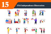 USA Independence Day Illustrations, a Person Illustration by EllaMaiyaali (Thumbnail 2 of 3)
