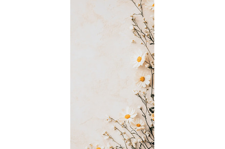Elegant white daisies on minimalist, an Arts & Entertainment Photo by Lermont51