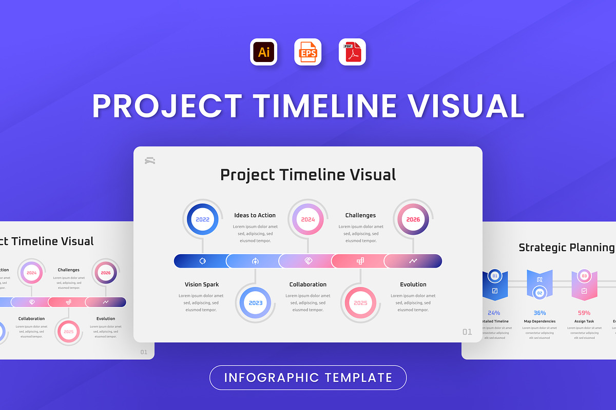 Project Timeline Visual, a Presentation Template by Antstheme (Photo 1 of 3)