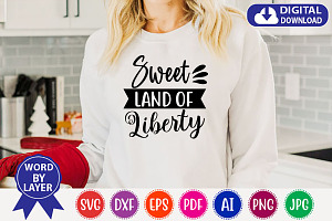 Sweet Land Of Liberty Svg