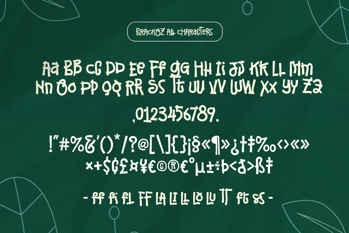 Brackoz - Funky Handwriting Font, a Handwritten Font by Grontype (Photo 9 of 9)