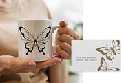 Butterfly clipart svg png dxf, an Animal Illustration by DamriNa art (Thumbnail 3 of 4)
