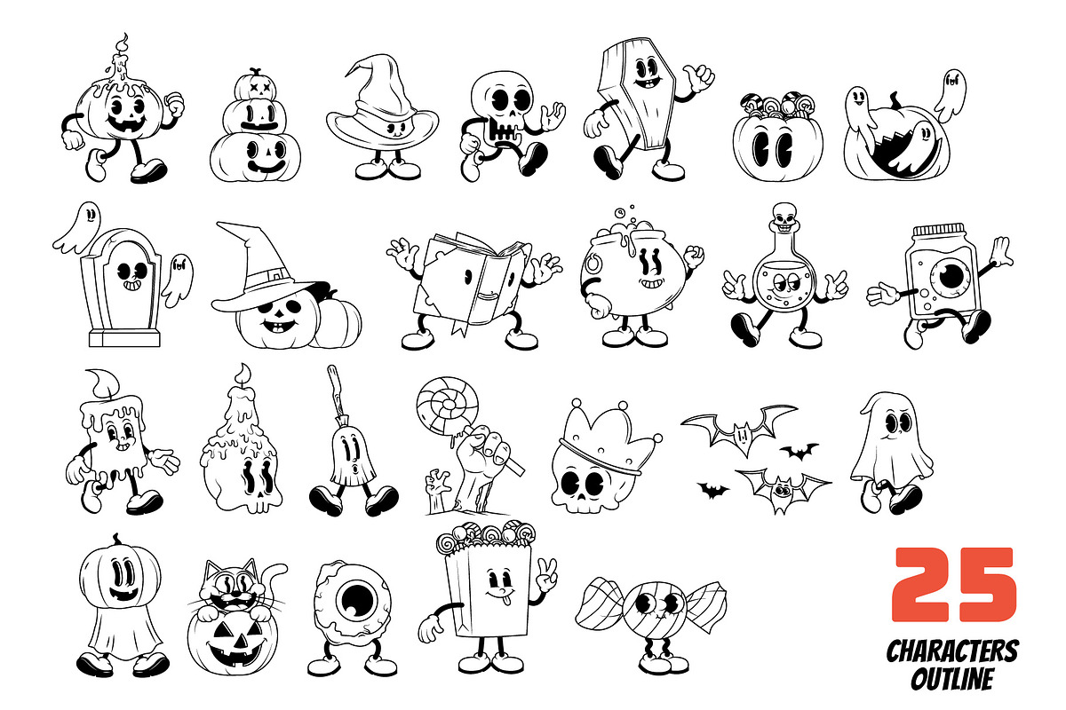 Fright Night Fun Halloween Character, a Seasonal Illustration by Sandypramana (Photo 9 of 11)