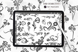 Stencil Procreate Stamp Brush 024