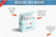 Open Medicine Box Mockup PSD, a Packaging Mockup by Bruno's Shop (Thumbnail 1 of 4)