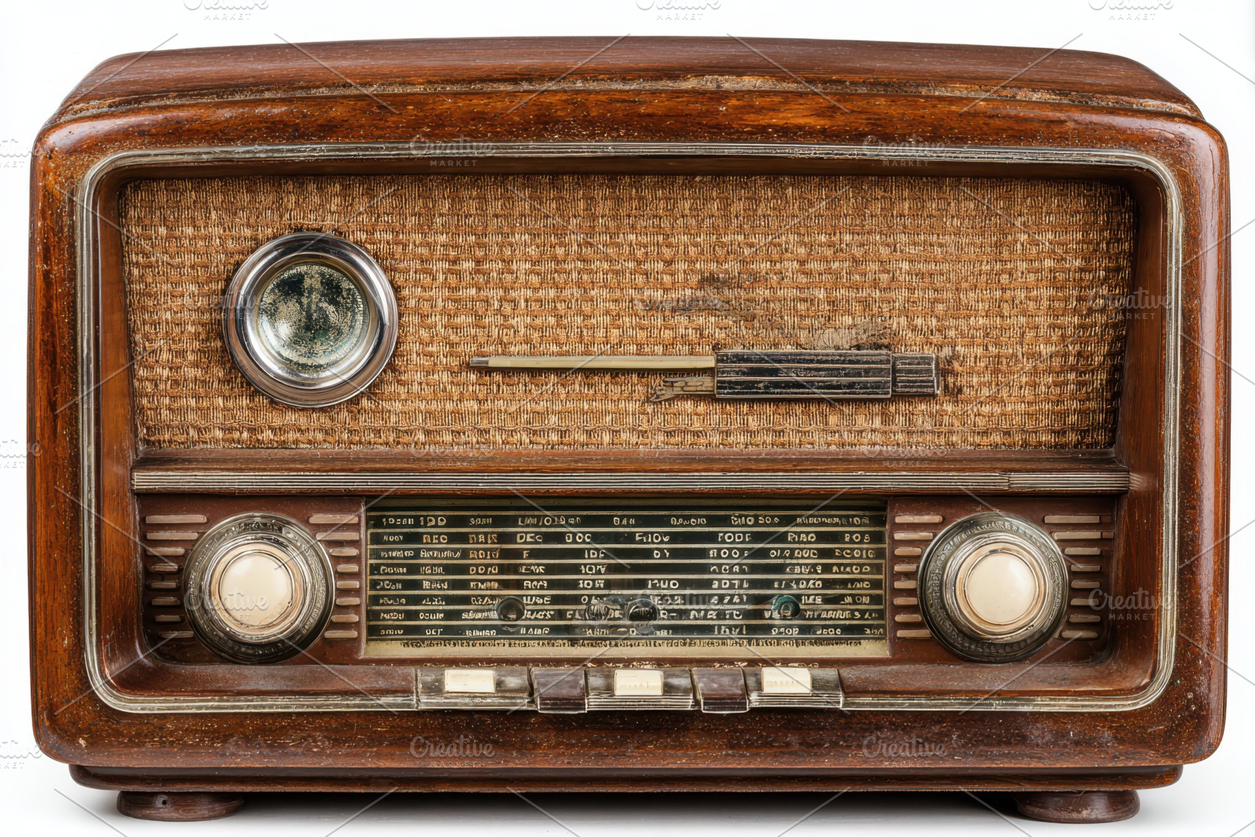 Vintage Wooden Radio Antique Radio R, an Abstract Photo by Pixeness Studio