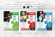 Tennis Camp Flyer Template, a Flyer Template by Creativpixl (Thumbnail 1 of 5)