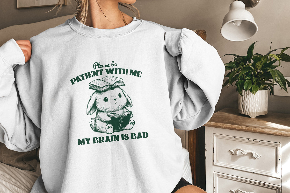 Bad Brain PNG, Retro Mental Health, an Illustration by SharpMarketplace (Photo 9 of 9)
