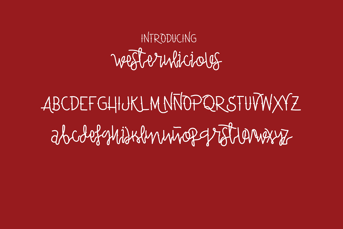 WESTERNLICIOUS, a Handwritten Font by M#RM#N (Photo 2 of 4)