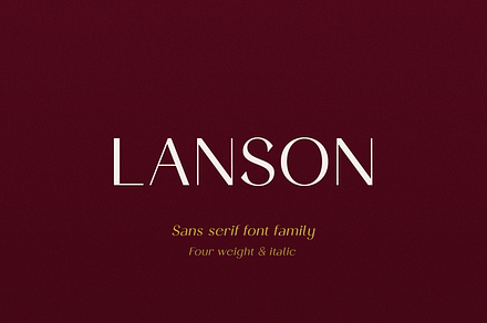 Lanson Font Family