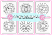 Comfy Mandala Coloring Book, a Seasonal Illustration by Coco Bloom (Thumbnail 1 of 4)