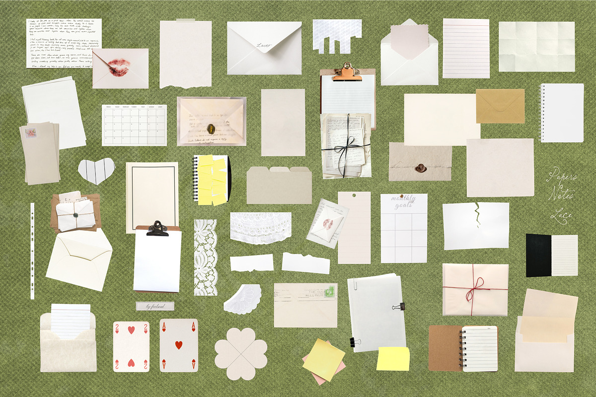 250+ Romantic Chic Collage Pack, an Object Graphic by Feelsoul (Photo 10 of 11)