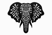 Elephant Silhouette with Ornamental, an Illustration by Amazin_art (Thumbnail 2 of 16)