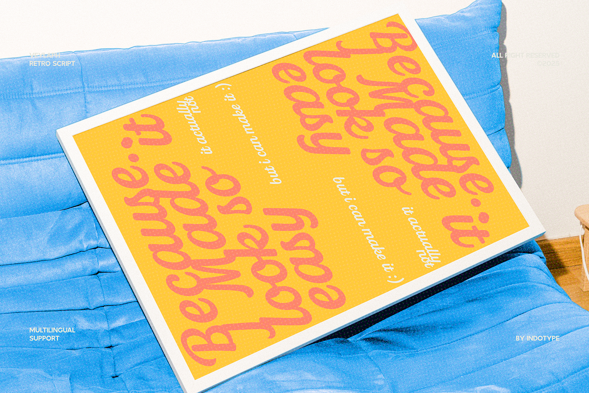 Veylaph - Bold Retro Script Typeface, a Font by Indotype Foundry (Photo 7 of 10)