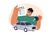 Car insurance coverage concepts set, a Transportation Illustration by Good Studio (Thumbnail 2 of 5)
