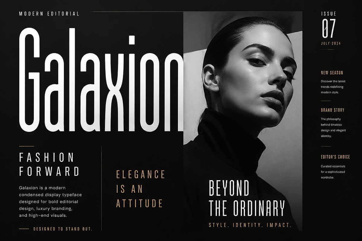 Galaxion, a Serif Font by Wow Magic (Photo 4 of 5)