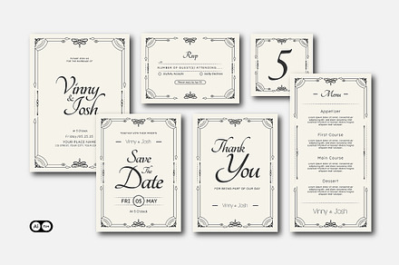 Simple Elegant Wedding Invitation, an Invitation Template by Siska Arista