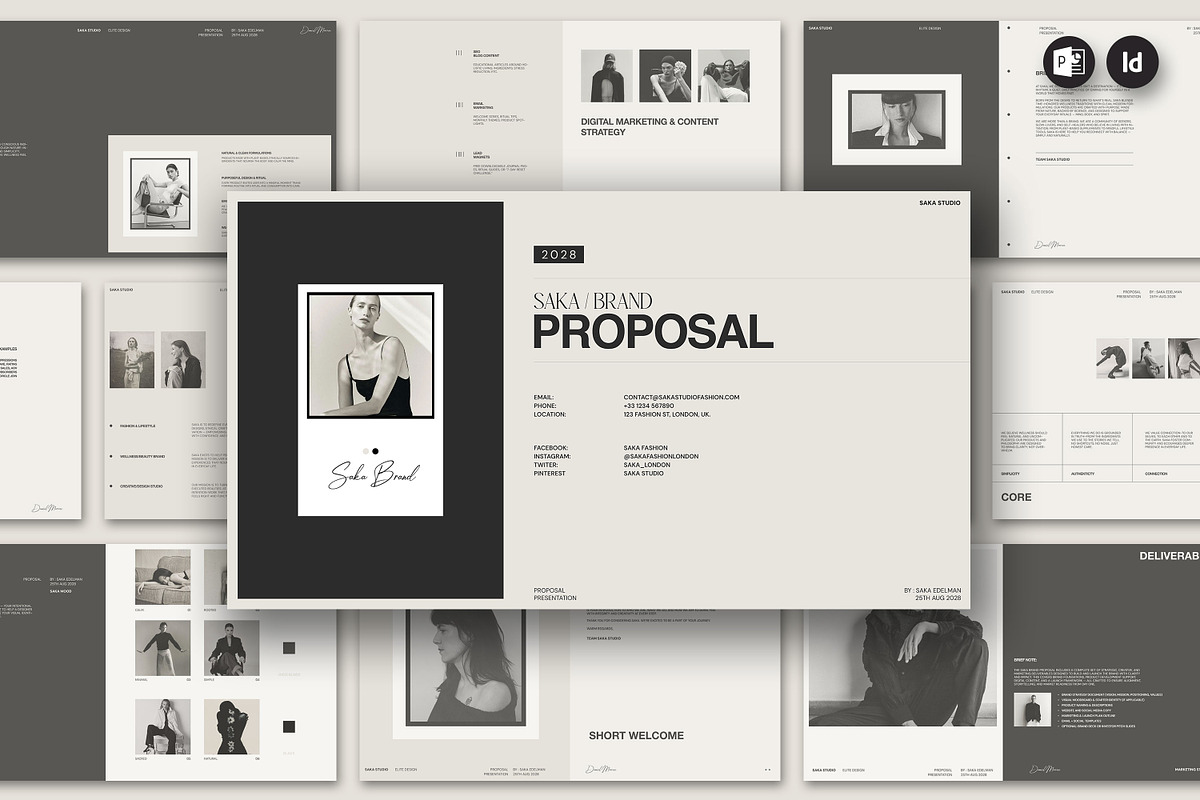 SAKA | Brand Proposal Template, a Presentation Template by Graphpexel (Photo 4 of 10)