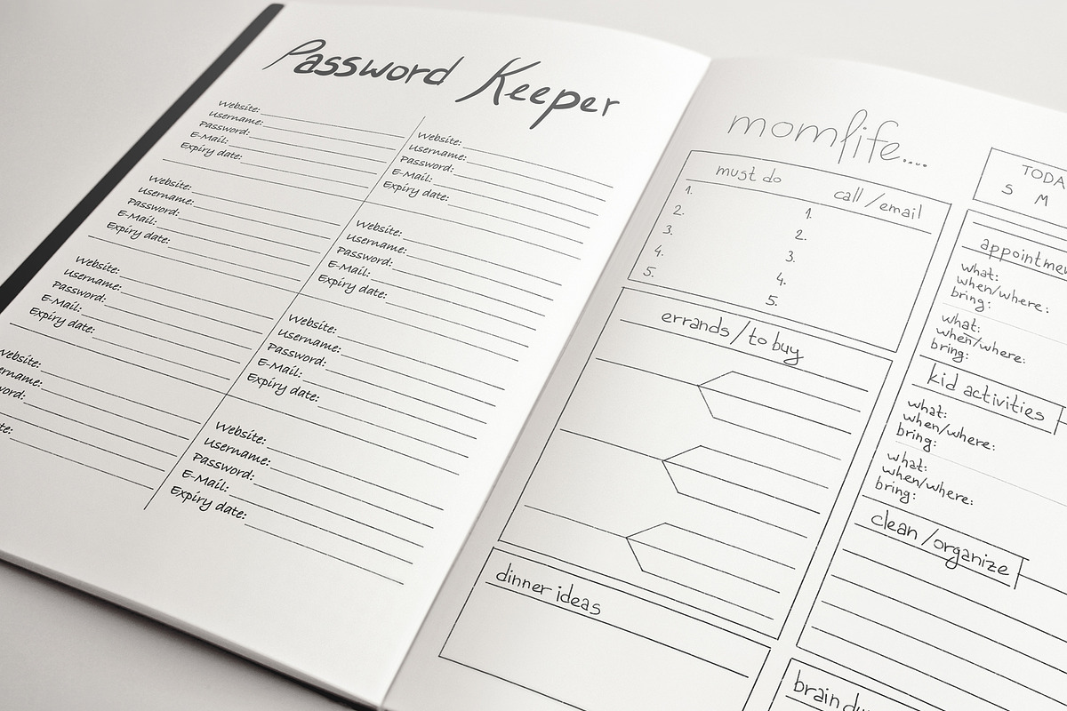 20 HandDrawn Printing Planner Layout, a Graphic by Character (Photo 3 of 10)