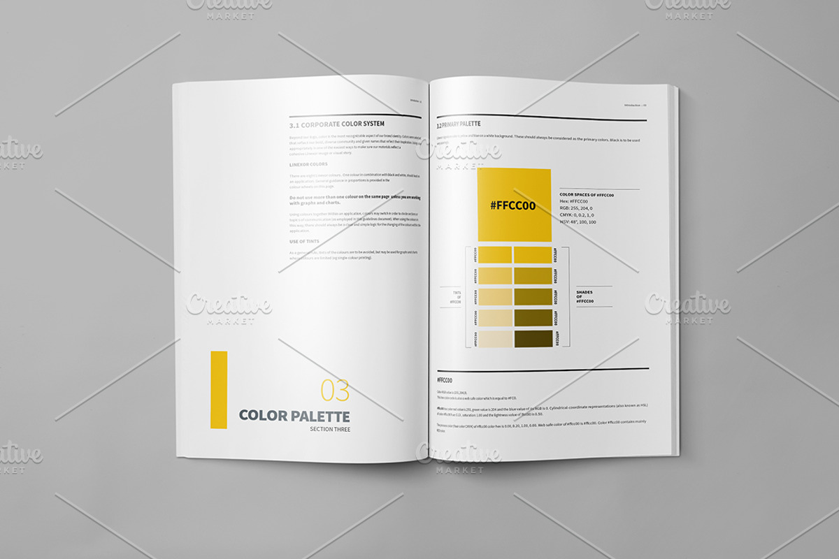Brand Manual 32 Pages A4 / US Letter, a Brochure Template by Mastergfx (Photo 9 of 35)