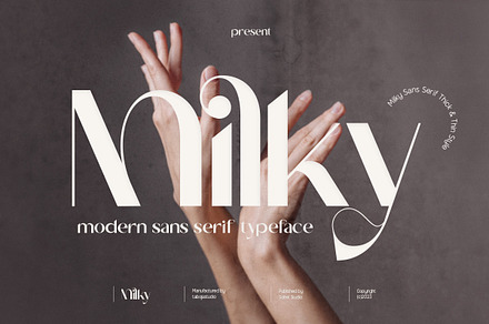 Milky | Display Typeface, a Serif Font by Taboja Studio